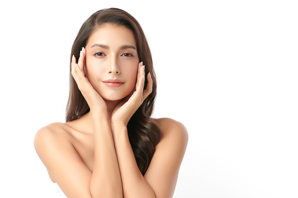 Beautiful,Young,Asian,Woman,With,Clean,Fresh,Skin,On,White